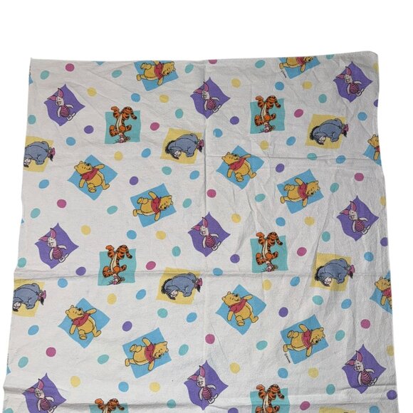 Vintage Disney Winnie the Pooh & Friends Baby Receiving Blanket Tigger Eeyore - Picture 2 of 6
